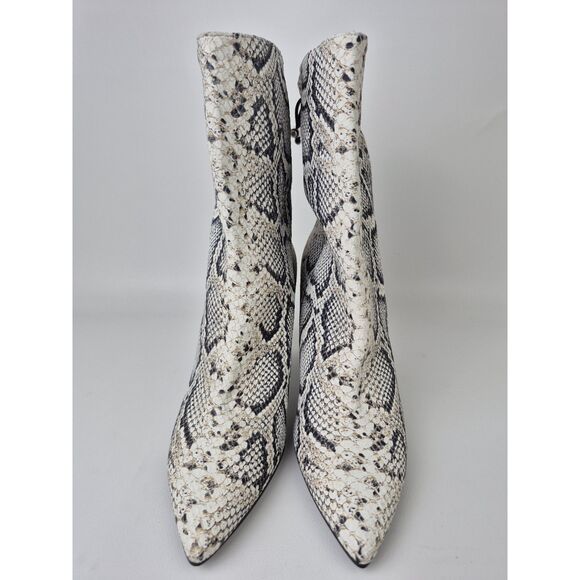 Longchamp Women's Python Print Leather Heel Ankle Boots Size 40 $890 - Picture 3 of 6